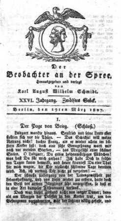 12. Stueck, 19. Maerz 1827