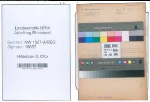 Entnazifizierung Otto Hildebrandt , geb. 00.00.0000 ()