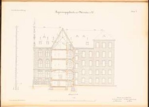 Regierungsgebäude, Münster: Schnitt 1:100