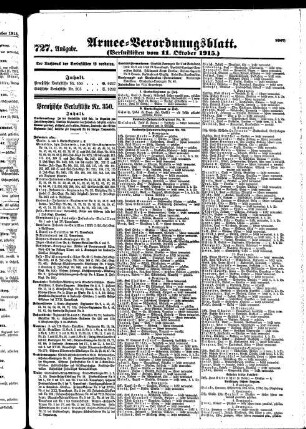727. Ausgabe. Montag, 11. Oktober 1915
