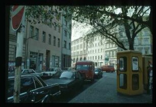 Diapositiv: Heinrichplatz, Mariannenstraße, Oktober 1991