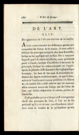 De L'Art.
