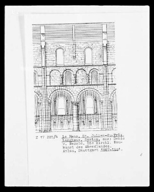 Le Mans, Saint-Julien-du-Pré: Langhaus-System