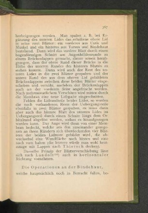 Die Operationen an der Bindehaut.