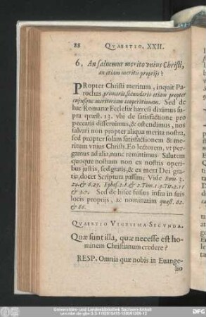 Quaestio Vigesima-Secunda. Quae sunt illa, quae necesse est hominem Christianum credere?