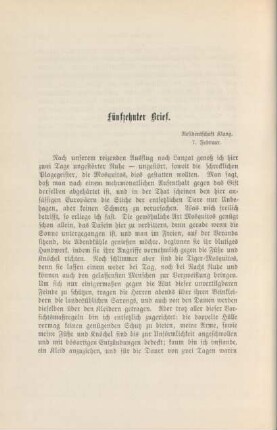 Fünfzehnter Brief