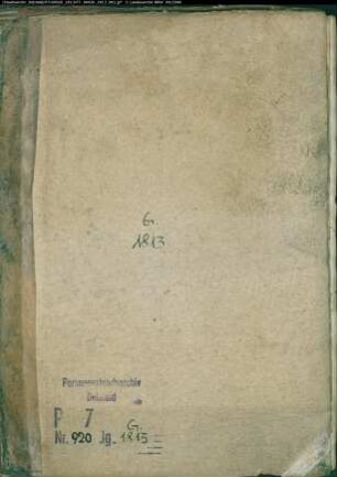 Zivilstandsregister der Munizipalität Südlohn (G 1813). (Gemeinde: Südlohn, Kreis Ahaus)