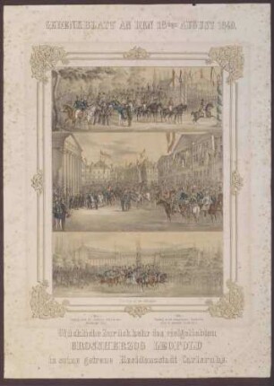 Gedenkblatt an den 18ten August 1849