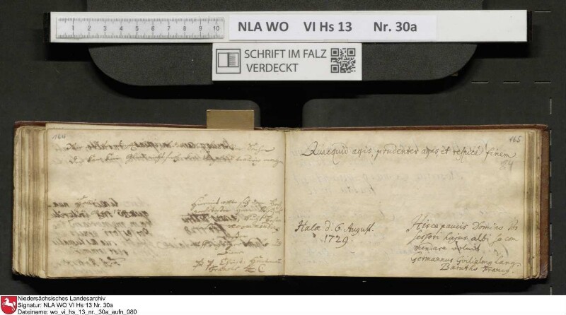 Stammbuch des U. J. Schrader aus Hannover