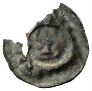 Fundmünze, Hohlpfennig, 1325 - 1375