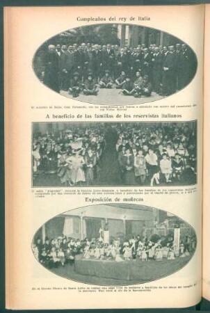 A beneficio de las familias de los reservistas italianos