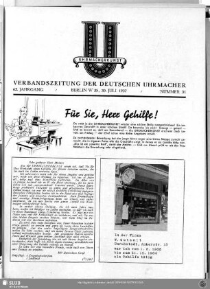 Für Sie, Herr Gehilfe!