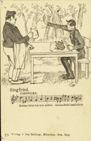 Siegfried. Siegfried: Braten briet ich mir selbst: [...]