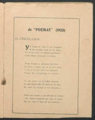 De "Poemas" (1920)
