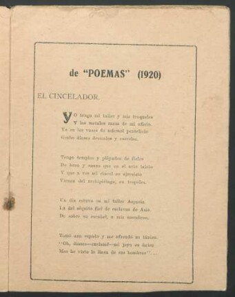 De "Poemas" (1920)