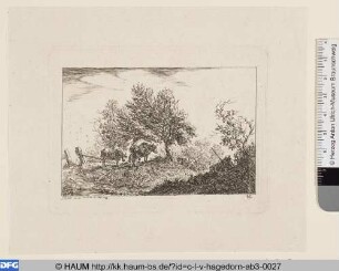 Landschaft mit Hirte und Vieh