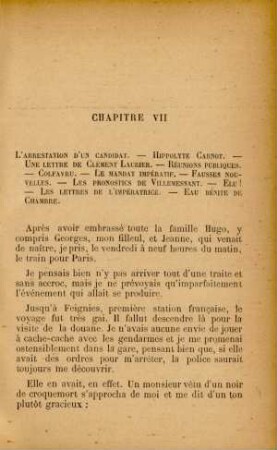 Chapitre VII. L'arrestation d'un candidat ...