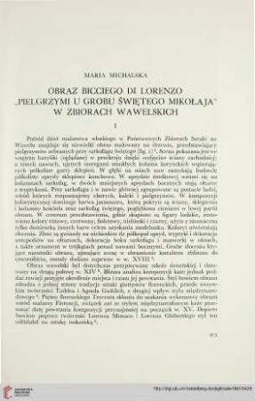 2: Obraz Bicciego di Lorenzo "Pielgrzymi u grobu świętego Mikołaja" w Zbiorach wawelskich