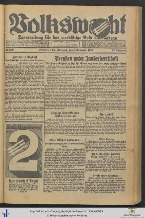 Nr. 256-280 (November 1932)