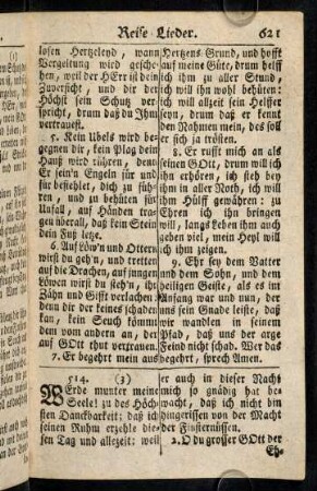 621-624, Reise-Lieder (§ 514 - 515)
