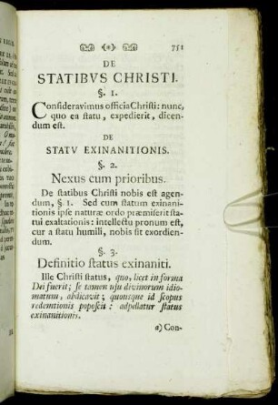 De Statibus Christi.