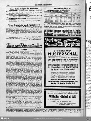 Neue Kataloge und Preislisten