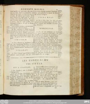 Les Conciles Du VIII. Siecle.