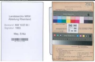 Entnazifizierung Erika May , geb. 01.03.1909 (Lehrerin)