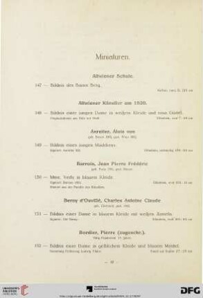 Miniaturen (Nr. 147-194)