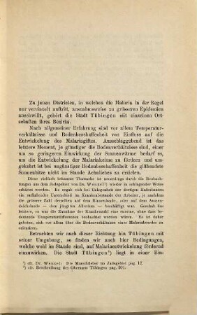 Ueber sporadisches Vorkommen schwerer Malariaerkrankungen : Inaug.-Diss. von Tübingen