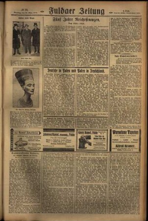Dritte Ausgabe vom Dienstag, den 26. März 1929.