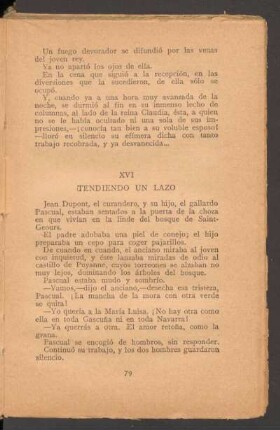 XVI - Tendiendo un lazo