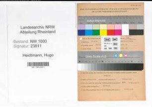 Entnazifizierung Hugo Heidtmann, geb. 05.06.1900 (Geschaeftsfuehrer)