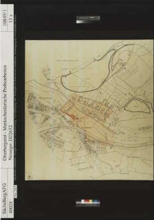 Erzgebirgischer Steinkohlen-Aktienverein bei Zwickau, Muldengebiet im Südfeld bei Bockwa; Rußkohlenflöz III