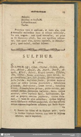 Sulphur