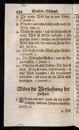 434-444, Wider die Versuchung der Hoffart; ...