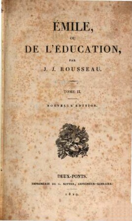 Émile, ou de l'éducation, 2