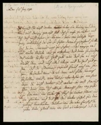 Brief von Wilhelm von Dörnberg an Georg von Münster-Meinhövel