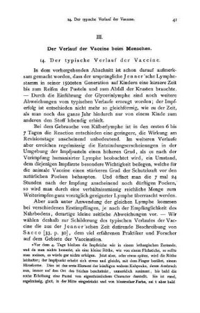 III. Der Verlauf der Vaccine beim Menschen.