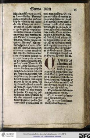 Dominica in sexagesima de bono dei, sermo XIII.