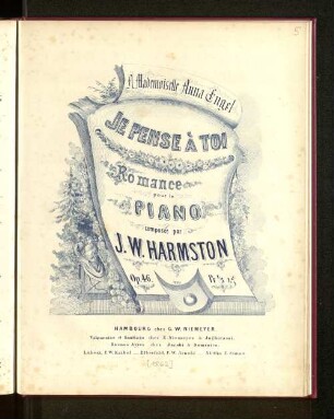 Je pense à toi : romance pour le piano ; Op. 46