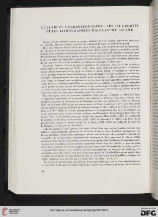 N.F.2.1937: Les eaux-fortes et les lithographies d'Alexandre Calame, [1]