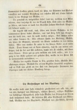 Die Meistersänger auf der Wartburg