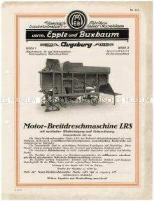 Motor-Breitdreschmaschine