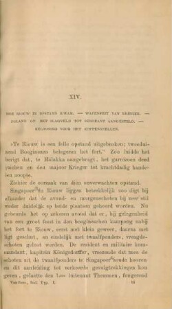 XIV. Hoe Riouw in opstand kwam. - ...