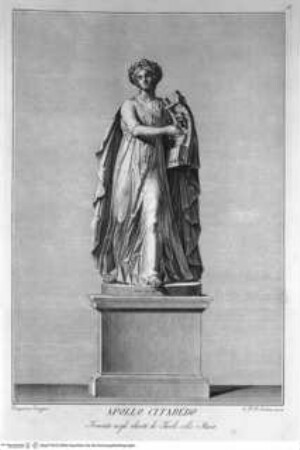 Il Museo Pio-Clementino, Tomo I-VII, Tomo I: Statue del Museo Pio-Clementino, Statue des Apollo Citharoedus
