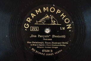 "Don Pasquale" : Romanze / (Donizetti)