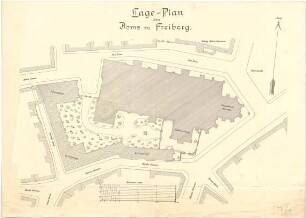 Fischer, Theodor; Freiberg; Freiberger Dom, Türme - Lageplan