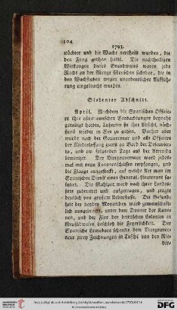 Siebenter Abschnitt