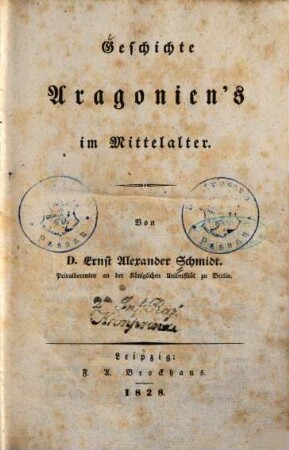 Geschichte Aragonien's im Mittelalter